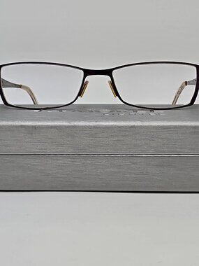 Morel Lightec 6589L PC 001 Purple Eyeglasses Frame w/ Flexhinge and Case France